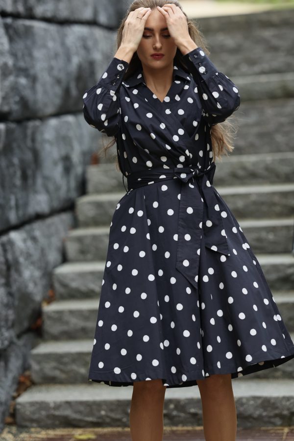Fiona Miracle Dress - Moonlight Dots