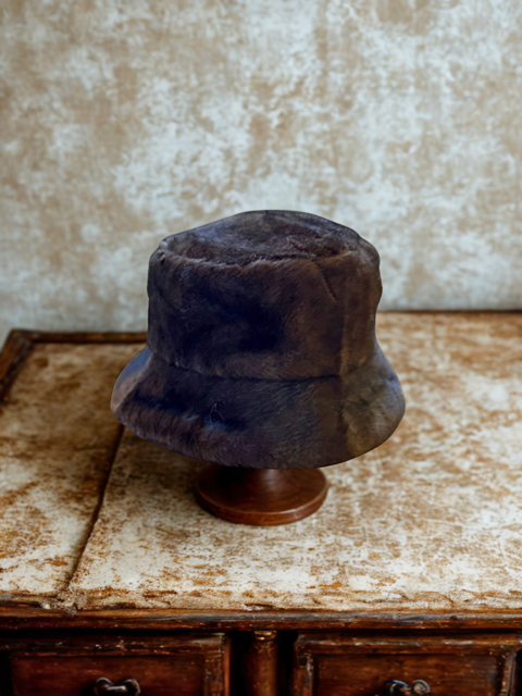 Luxe Fluffy Bucket Hat – Cocoa