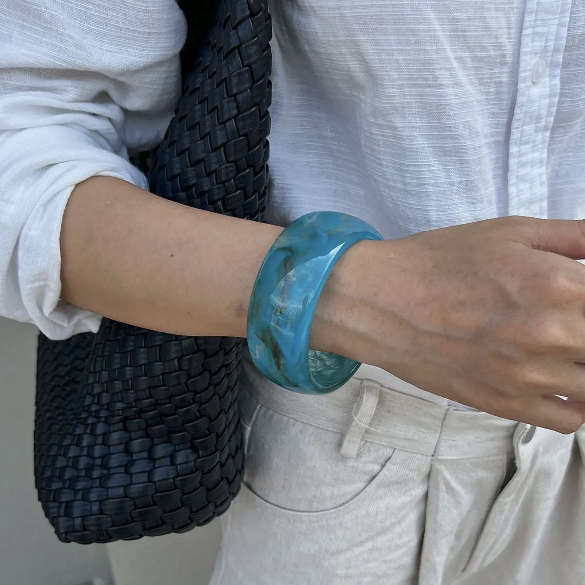 Marble Vintage Bracelet – Blue