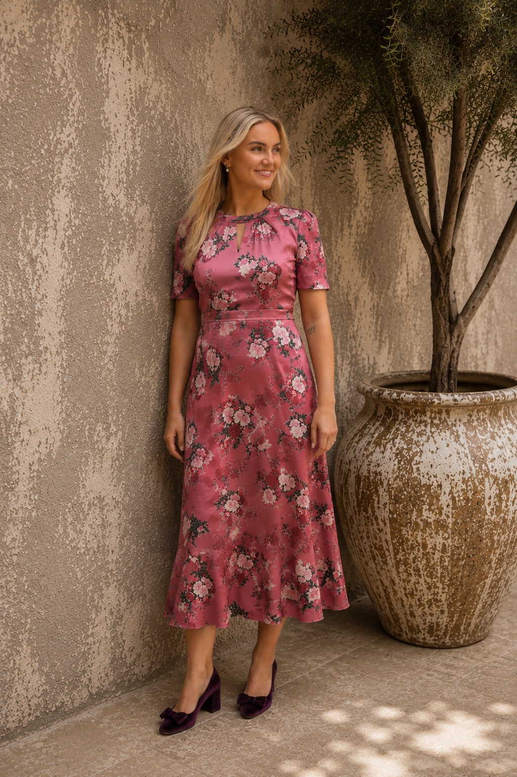 Samira Dress – Sepia Rose